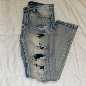 Youth Distressed Light Blue Jeans